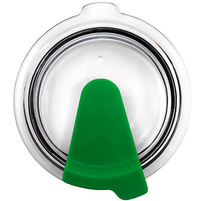 Кружка с крышкой Velvet Duo, софт-тач, тёмно-синяя/зелёная