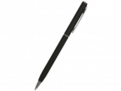 Ручка металлическая шариковая Palermo, софт-тач (Черный/серебристый)