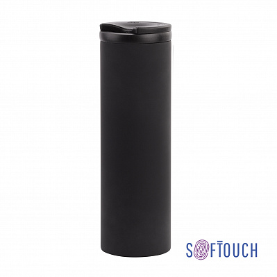 Термостакан "Брайтон" 500 мл, покрытие soft touch  (Черный)