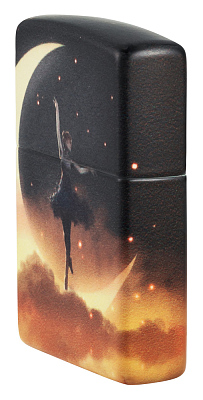 Зажигалка ZIPPO Mythological с покрытием Glow In The Dark Green, латунь/сталь, черная, 38x13x57 мм