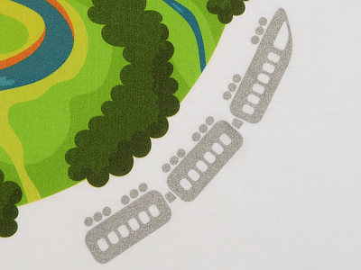 Образец Путешествие по видам нанесения на текстиле