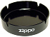 Пепельница ZIPPO, долговечный пластик, чёрная с фирменным логотипом, диаметр 13 см - Фото 1
