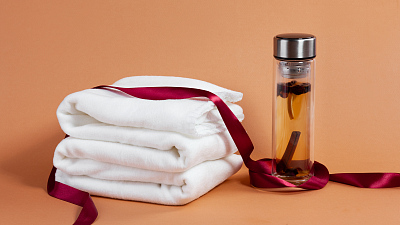 Плед "Байкал", белый