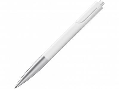 Ручка пластиковая шариковая Noto (Белый/серебристый)