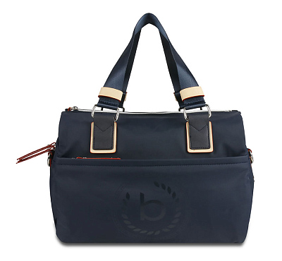 Сумка дорожная женская BUGATTI Lido, синяя, полиэстер, 33х13х30 см, 12 л