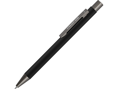 Ручка металлическая шариковая Straight Gum soft-touch с зеркальной гравировкой