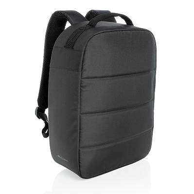 Антикражный рюкзак Impact из RPET AWARE™ для ноутбука 15.6" (Черный;)