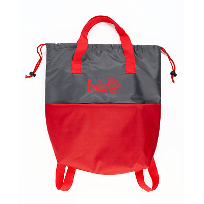 Сумка-рюкзак "Carry", серый с бирюзовым, серый с красным