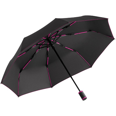 Зонт складной AOC Mini с цветными спицами  (Розовый)