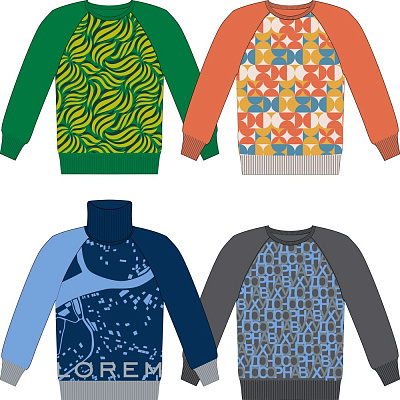 Джемпер на заказ Tricksy Net Reglan полушерсть