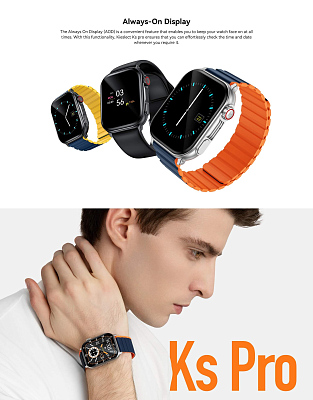 Смарт-часы Kieslect Calling Watch Ks Pro, черный