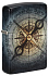 Зажигалка ZIPPO Compass Ghost с покрытием Glow In The Dark Green, латунь/сталь, черная, 38x13x57 мм - Фото 1