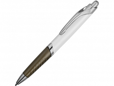 Ручка пластиковая шариковая Призма (Белый/черный)