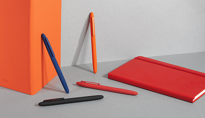 Ручка шариковая "Vega", покрытие soft touch, оранжевый