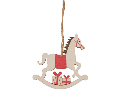 Деревянная подвеска на елку Poni