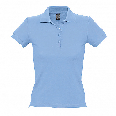 Рубашка поло женская PEOPLE 210 (Голубой)