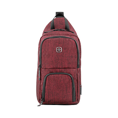 Рюкзак WENGER с одним плечевым ремнем , полиэстер, 19 х 12 х 33 см, 8 л (Бордовый)