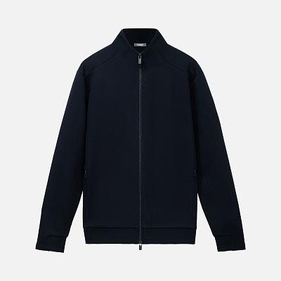 Толстовка на молнии Астин (Astin) темно-синяя, размер XXL