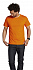 Футболка мужская с контрастной отделкой Madison 170, оранжевый/белый - Фото 4
