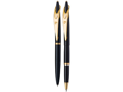 Набор Pen and Pen: ручка шариковая, ручка-роллер (Черный/золотистый)