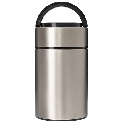 Термос для еды Бенто, серебряный