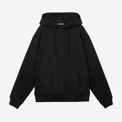 Худи релакс унисекс ADVENTURE, черный, размер XS/S