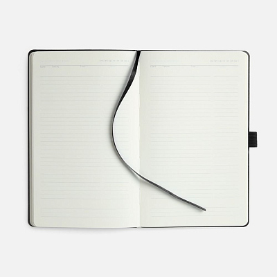 Ежедневник Lungo, недатированный, черный