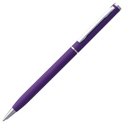 Ручка шариковая Hotel Chrome, ver.2, матовая фиолетовая (Фиолетовый)