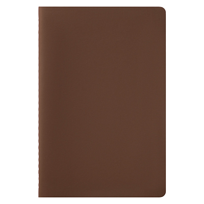 Блокнот Alpha slim, коричневый