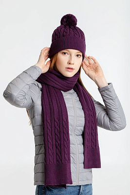 Шарф Heat Trick, баклажановый