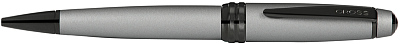 Шариковая ручка Cross Bailey Matte Grey Lacquer. Цвет - серый.