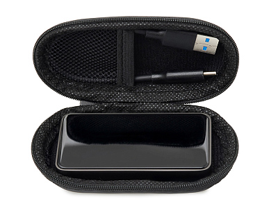 Внешний SSD диск с подсветкой гравировки  Слэш, 256 ГБ