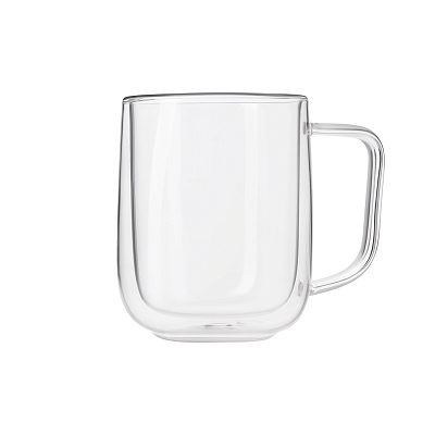 Кружка стеклянная с двойными стенками Viora (Прозрачный)