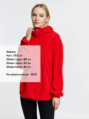 Анорак флисовый унисекс Fliska, красный