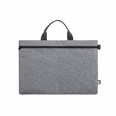 Конференц-сумка DIVAZ, рециклированный полиэстер (Серый меланж)