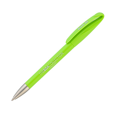Ручка шариковая BOA M, фуксия#  (Зеленое яблоко)