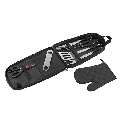 Набор для барбекю "Grill" в сумке, черный (Чёрный)