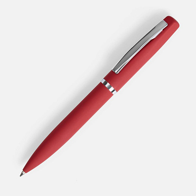 Ручка шариковая Bolt Soft Touch, красная (Красный)