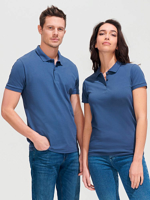 Рубашка поло женская Perfect Women 180 голубая