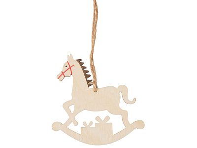 Деревянная подвеска на елку Poni