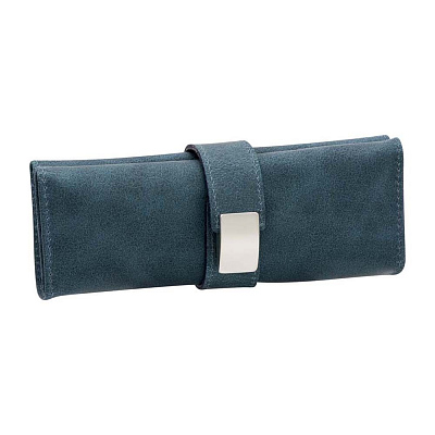 Маникюрный набор Erbe, 5пр. Футляр: натур.кожа, цвет- морская волна