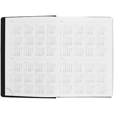 Ежедневник Mobile на заказ, недатированный, черно-оранжевый