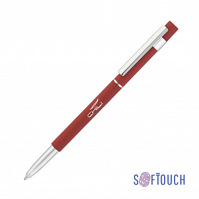 Ручка шариковая "Star", покрытие soft touch  (Красный)