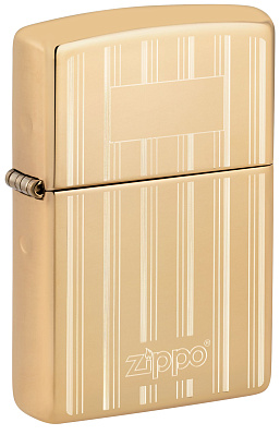 Зажигалка ZIPPO Classic с покрытием High Polish Brass, латунь/сталь, золотистая, 38x13x57 мм (Золотистый)