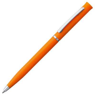 Ручка шариковая Euro Chrome, оранжевая (Оранжевый)