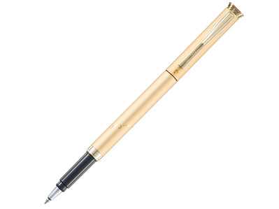 Ручка-роллер Gamme (Золотистый/черный)