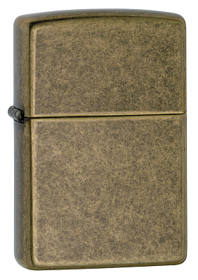 Зажигалка ZIPPO, с покрытием Anitque Brass™, латунь/сталь, матовая, 38x13x57 мм (Золотистый)