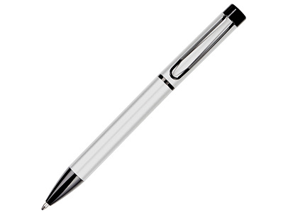 Металлическая шариковая ручка Black Lama soft-touch (Серебристый, черный)