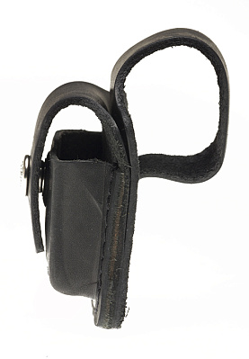 Чехол ZIPPO для широкой зажигалки, с петлёй, натуральная кожа, чёрный (Черный)