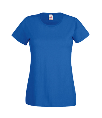 Футболка женская FOTL Lady-Fit Valueweight T (Ярко-синий)